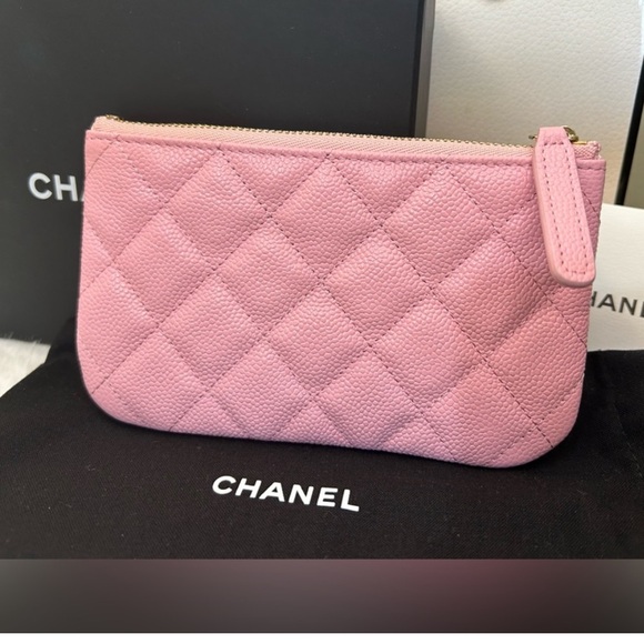 Chanel Caviar Quilted Mini O Case card holder pouch nwot full inclusion - Picture 3 of 7